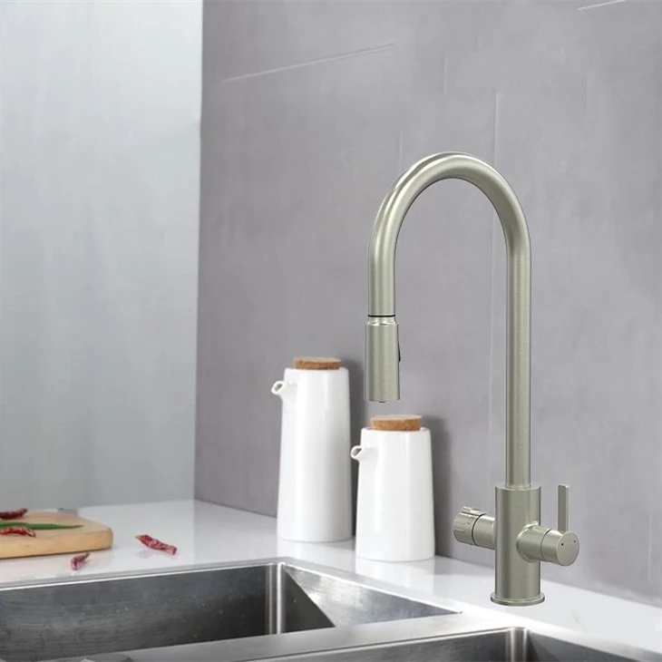 Hot Water Tap with Pull Out Hose
